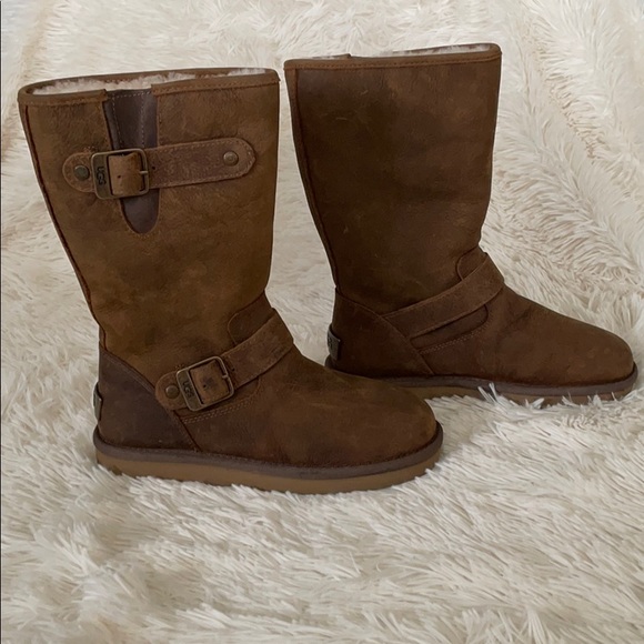 Ugg Sutter Brown Suede Leather Boots - Picture 5 of 8